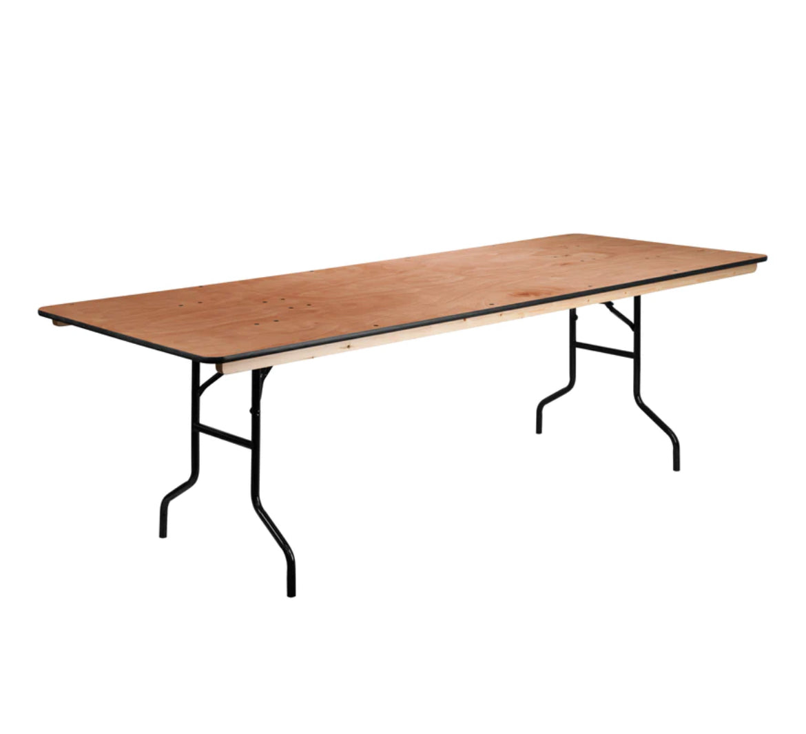 6ft Wooden Banquet Table