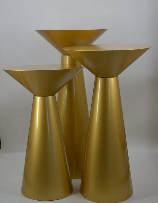 Metal Gold Plated Pedestals