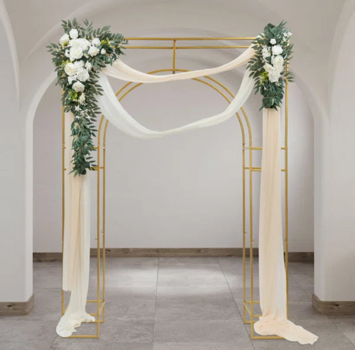 Gold wedding Arch
